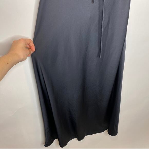 NWT A.L.C. Sienna Ruched Satin Halter Dress - Picture 6 of 16